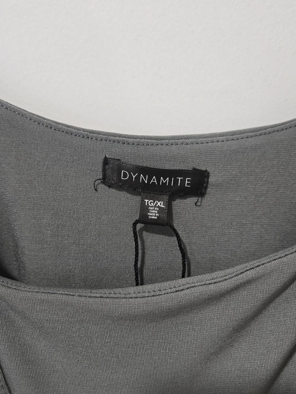 NWOT Dynamite Grey Longsleeve Top - Picture 3 of 4